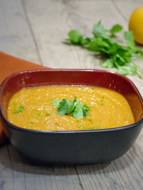 carrot corriander cilantro orange soup
