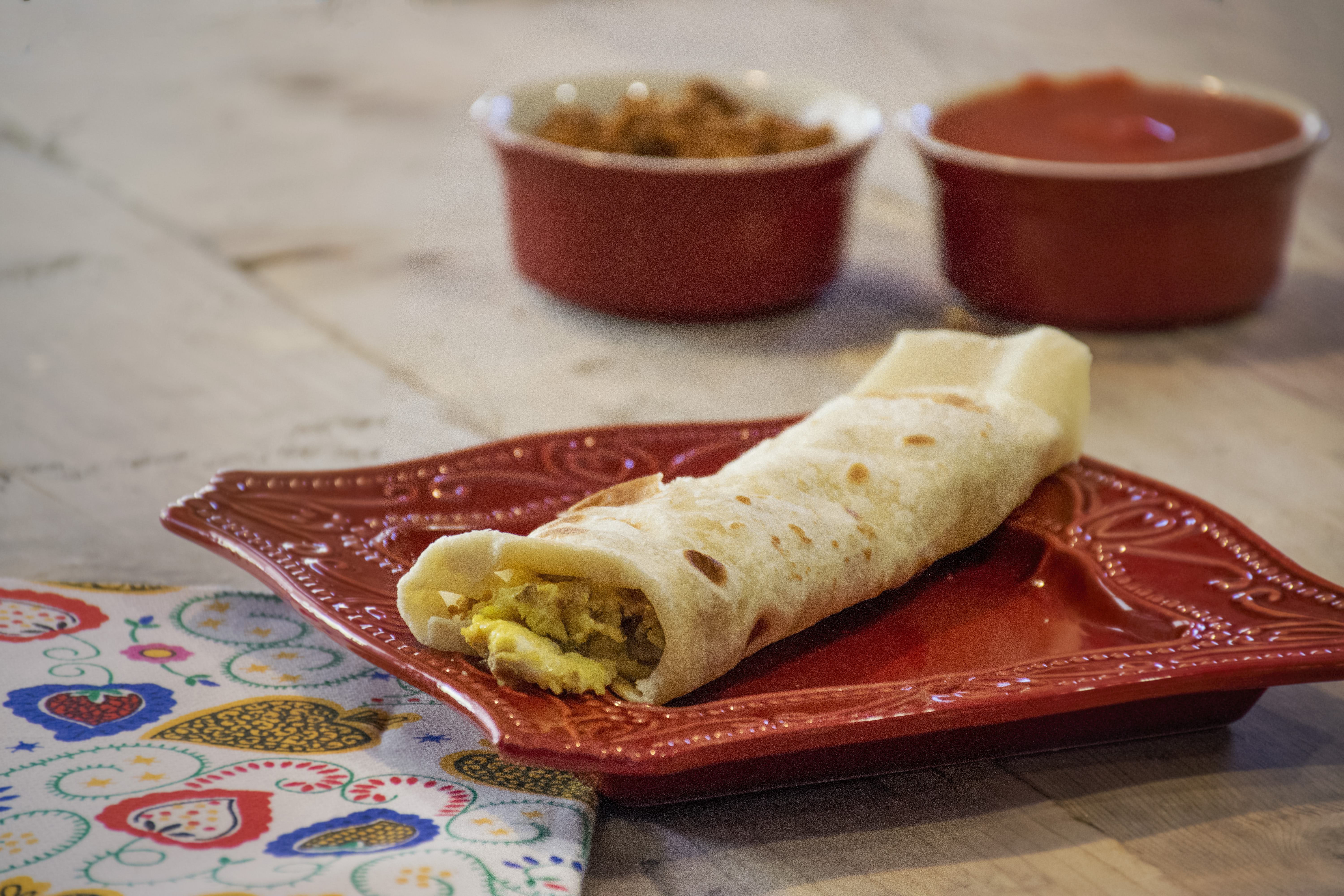 chorizo breakfast burrito