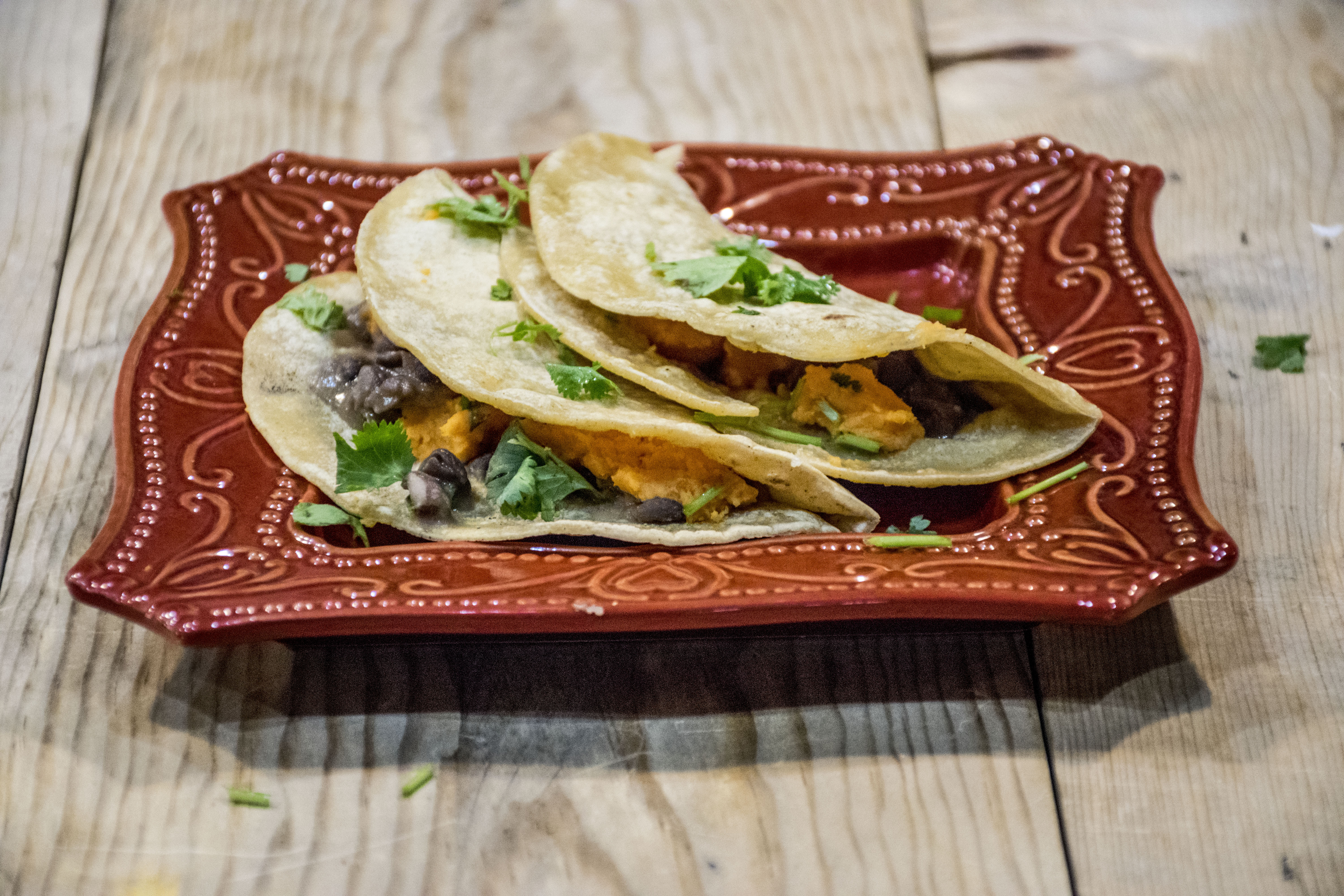 sweet potato and black bean tacos